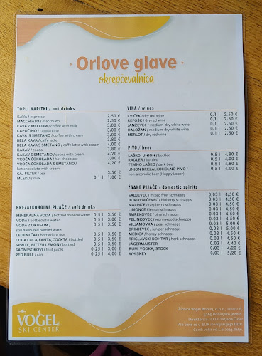 Opinii despre Orlove glave în Bohinjsko jezero - Gastronomija in gostinstvo