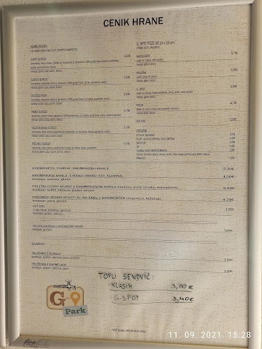 G-Spot Picerija ob parku - Gastronomija in gostinstvo