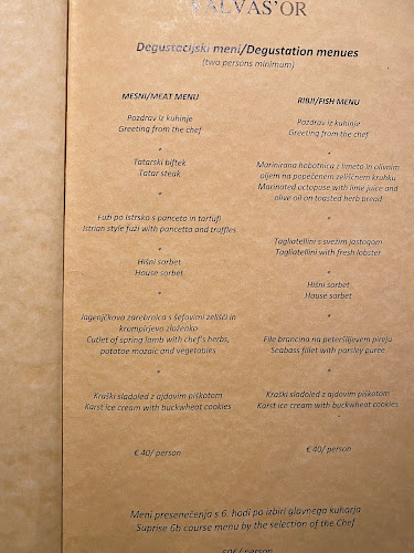 Valvas'or - Gastronomija in gostinstvo