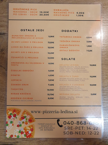 Ledina - picerija, restavracija