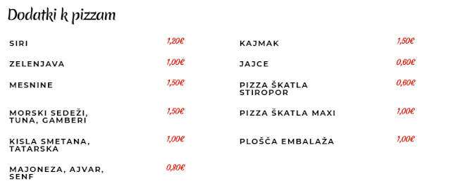 Pizzeria restavracija Lili Ptuj - Ptuj