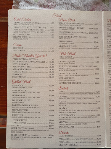 Opinii despre Ošterija Branik Patricija Furlan s.p. în Branik - Gastronomija in gostinstvo