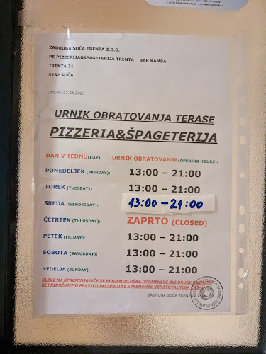 Trenta Spageterija & Pizzerija