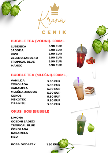 KRONA BUBBLE & VAFELJ - Gastronomija in gostinstvo