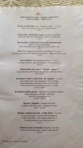 Opinii despre Gostišče Martinov hram d. o. o. - Guest house - restaurant în Bovec - Gastronomija in gostinstvo