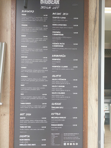 Big Bear Burger Bistro - Gastronomija in gostinstvo