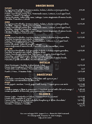 Bolk Oštarija - Gastronomija in gostinstvo