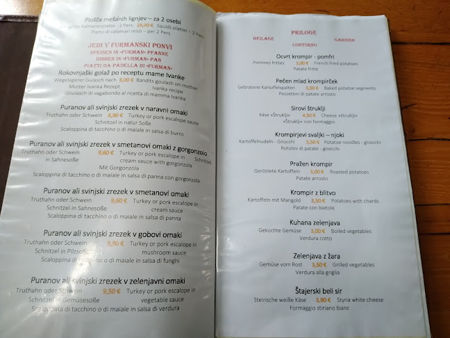 Gostilna in pizzeria Furman - Gastronomija in gostinstvo