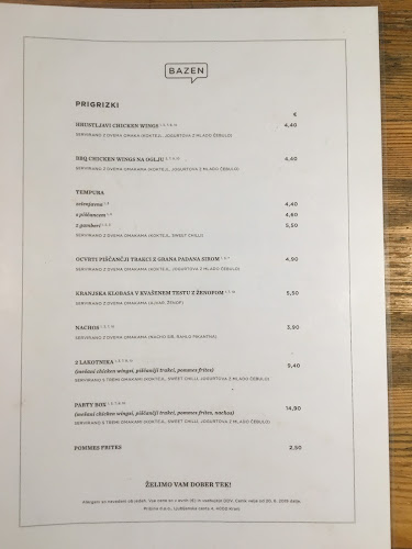 Opinii despre Bazen Bar & BBQ în Kranj - Gastronomija in gostinstvo