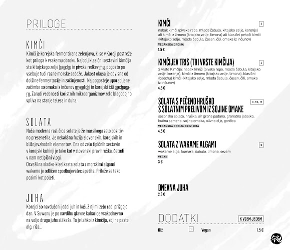 Bistro Suwon - Gastronomija in gostinstvo