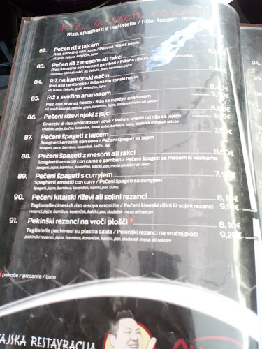 Chang, Koper - Gastronomija in gostinstvo