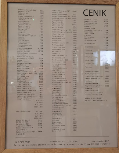 G-Spot Picerija ob parku