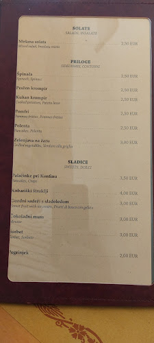 Gostilna Pri Konfinu - Gastronomija in gostinstvo