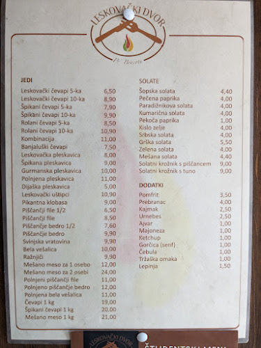 Leskovački Dvor-Pr' Bracotu - Gastronomija in gostinstvo