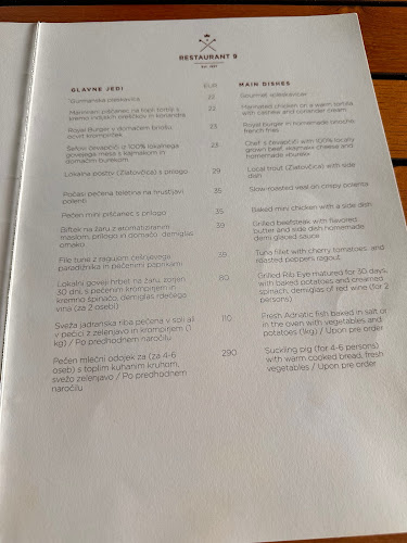 Restaurant 9 at Royal Bled