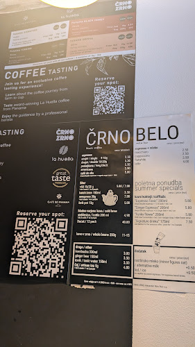 Črno Zrno Specialty Coffee - Gastronomija in gostinstvo