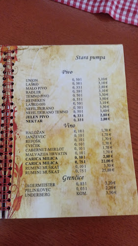Stara Pumpa - Gastronomija in gostinstvo