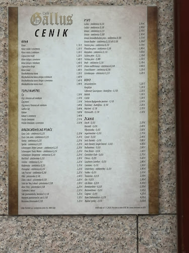 Dnevni bar Cafe Gallus Mitja Koprivc s.p.