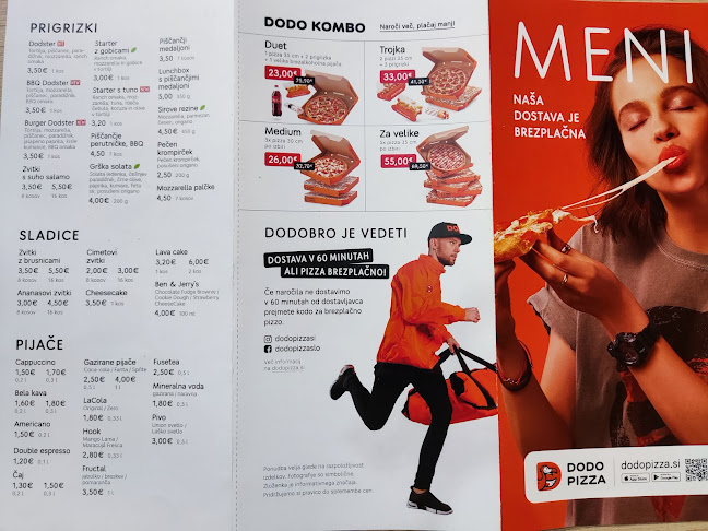Opinii despre Dodo Pizza Slovenija (Ljubljana Center) în Ljubljana - Gastronomija in gostinstvo