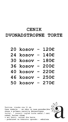 Aurora slaščičarna, Simona Dimovska, S.P. - Ljubljana