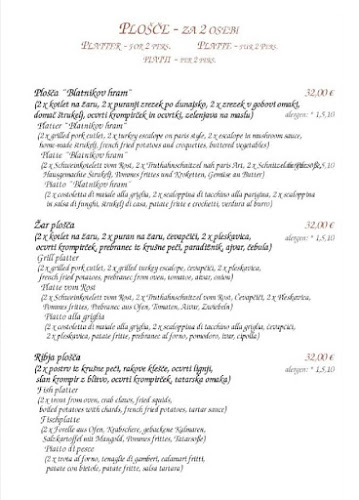 Opinii despre Blatnikov hram, Rera Gostinstvo In Trgovina D.O.O. în Dvor - Gastronomija in gostinstvo