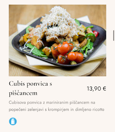 Opinii despre Restavracija Cubis în Šenčur - Gastronomija in gostinstvo
