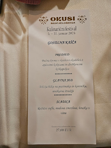 Gostilna Kašča - Gastronomija in gostinstvo