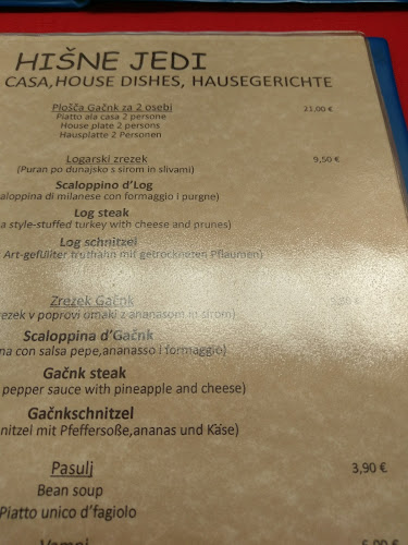 Gostišče Gačnk - Gastronomija in gostinstvo