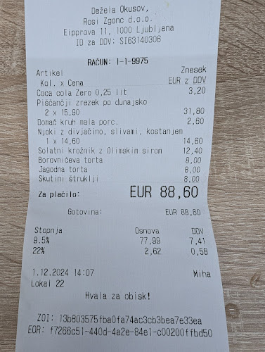 Opinii despre Dežela Okusov - Top quality 100% gluten-free cuisine în Ljubljana - Gastronomija in gostinstvo