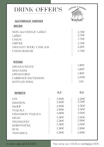 Comentarii opinii despre GOSTILNA IN PICERIJA KOZUC, Kristina Lesnik s.p.