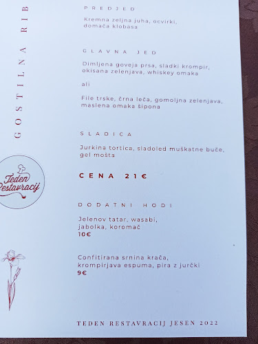 Gostilna Ribič - Gastronomija in gostinstvo