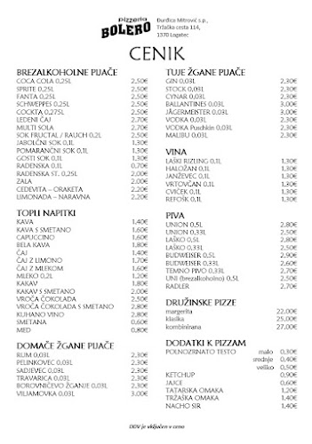 Pizzeria Bolero Logatec