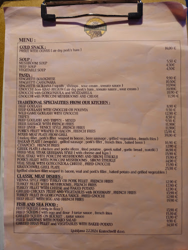 Opinii despre Pivovarna In Pivnica Kratochwill D.O.O. Ljubljana în Ljubljana - Gastronomija in gostinstvo