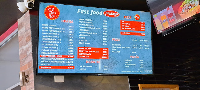 Opinii despre FAST FOOD EZO, okrepčevalnica, Su - Sad d. o. o. în Ajdovščina - Gastronomija in gostinstvo