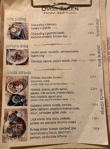 Dvor Tacen Kavarna - Gastronomija in gostinstvo