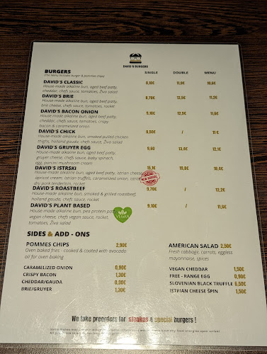 DAVID'S 2.0 RESTAURANT & BURGERS - Maribor